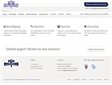Tablet Screenshot of desleutelspecialist.nl